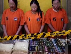 Tergiur Upah Rp22 Juta, Tiga IRT Nekat Jadi Kurir 9 Kg Sabu di Asahan