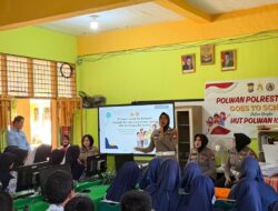 Sambut HUT Polwan ke-78, Polwan Polresta Gowa Sapa Pelajar Lewat “Go To School”