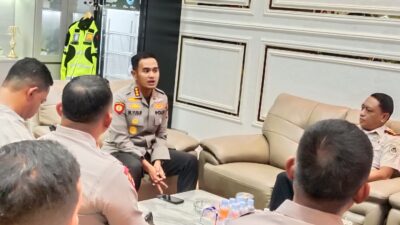 Kapolresta Gowa Terima Kunjungan Kepala Lapas Narkotika Sungguminasa